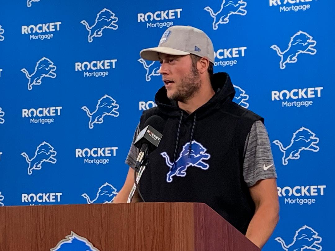 Detroit Lions quarterback Matthew Stafford