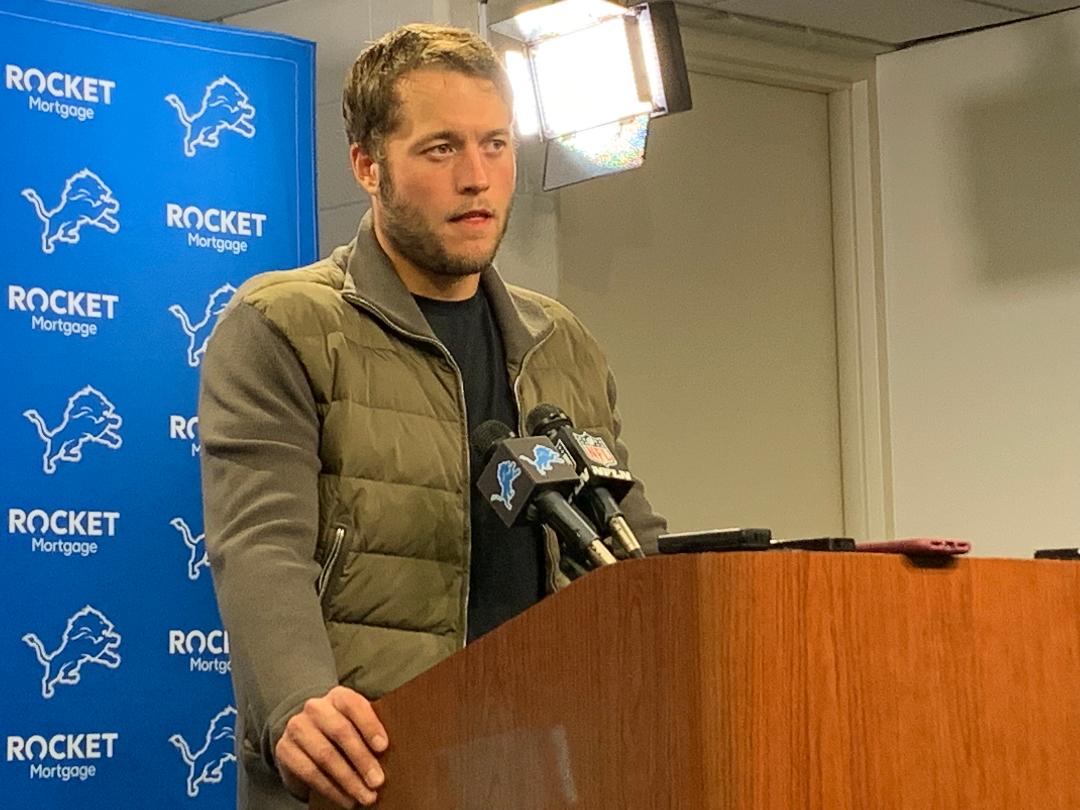 Detroit Lions quarterback Matthew Stafford
