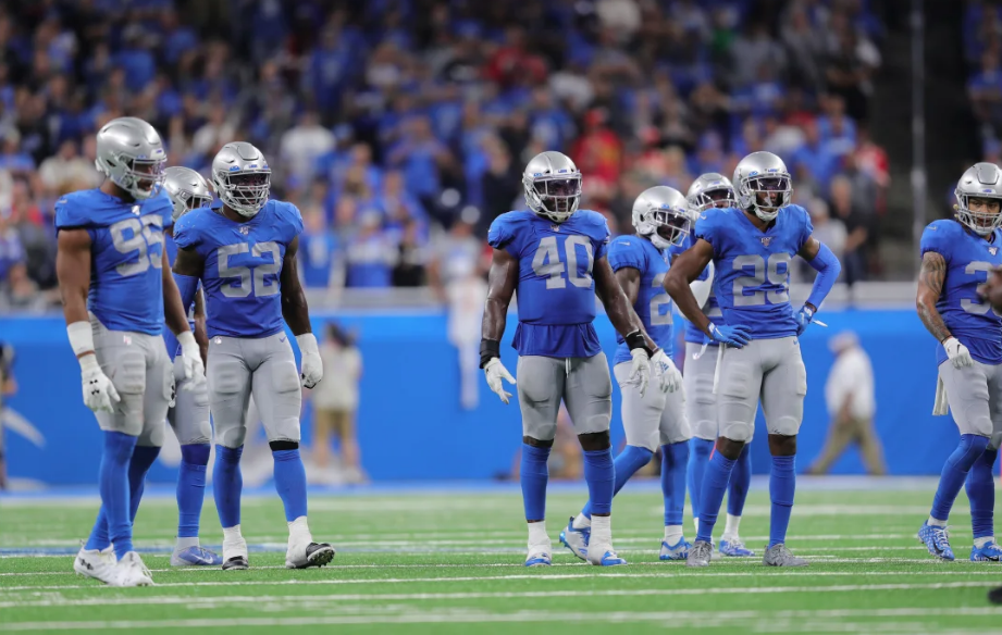 Detroit Lions middle linebacker Jarrad Davis