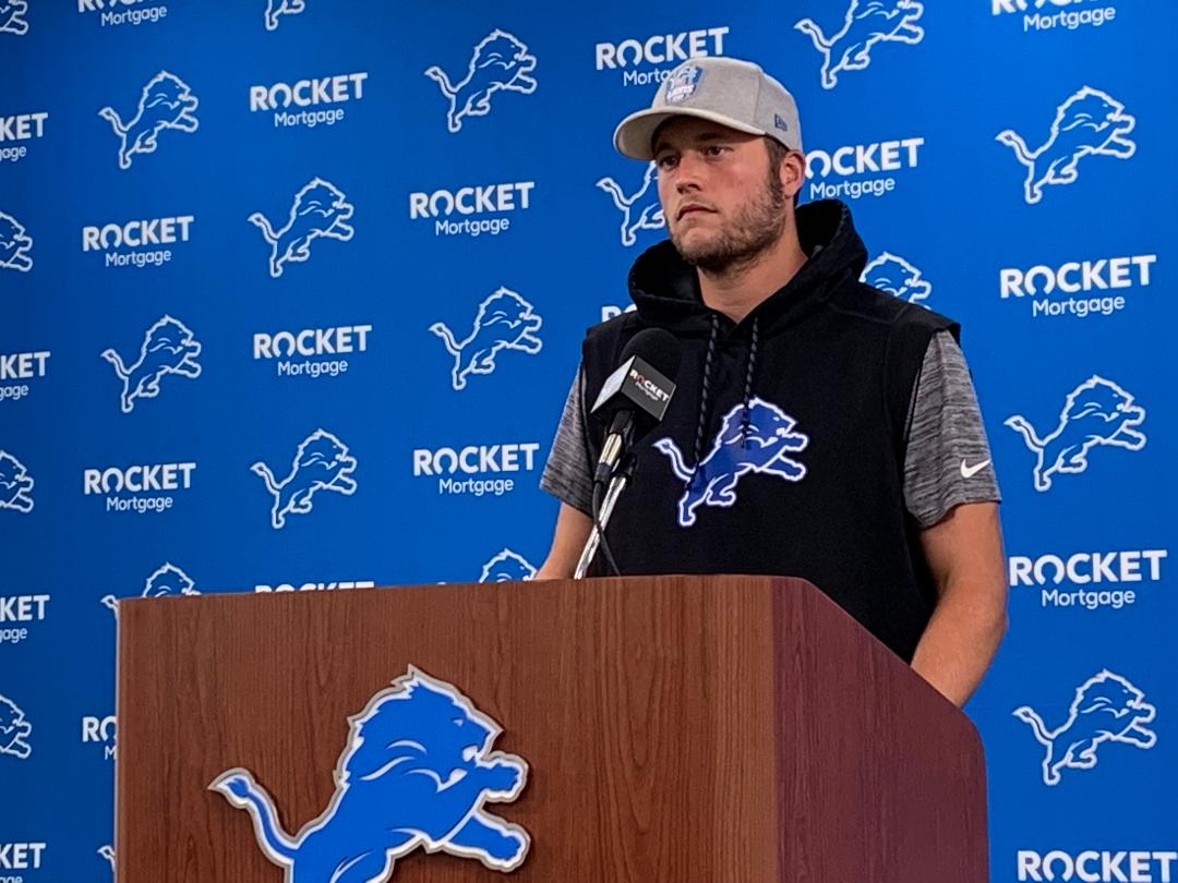 Detroit Lions quarterback Matthew Stafford