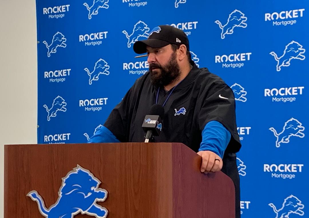 Detroit Lions coach Matt Patricia