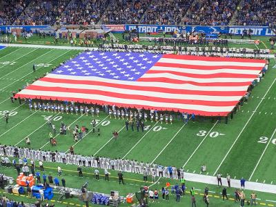 Just before the Detroit Lions' 2019 Thanksgiving game at Ford Field.