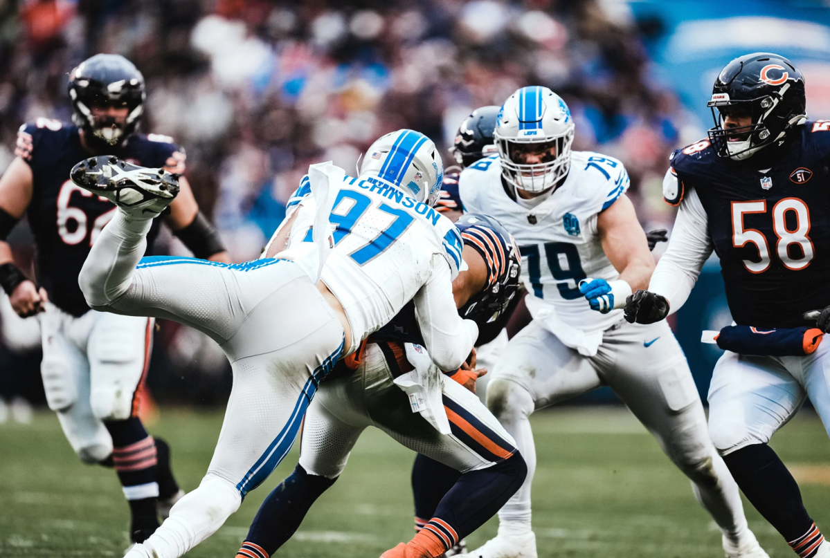 Lions pass rusher Aidan Hutchinson