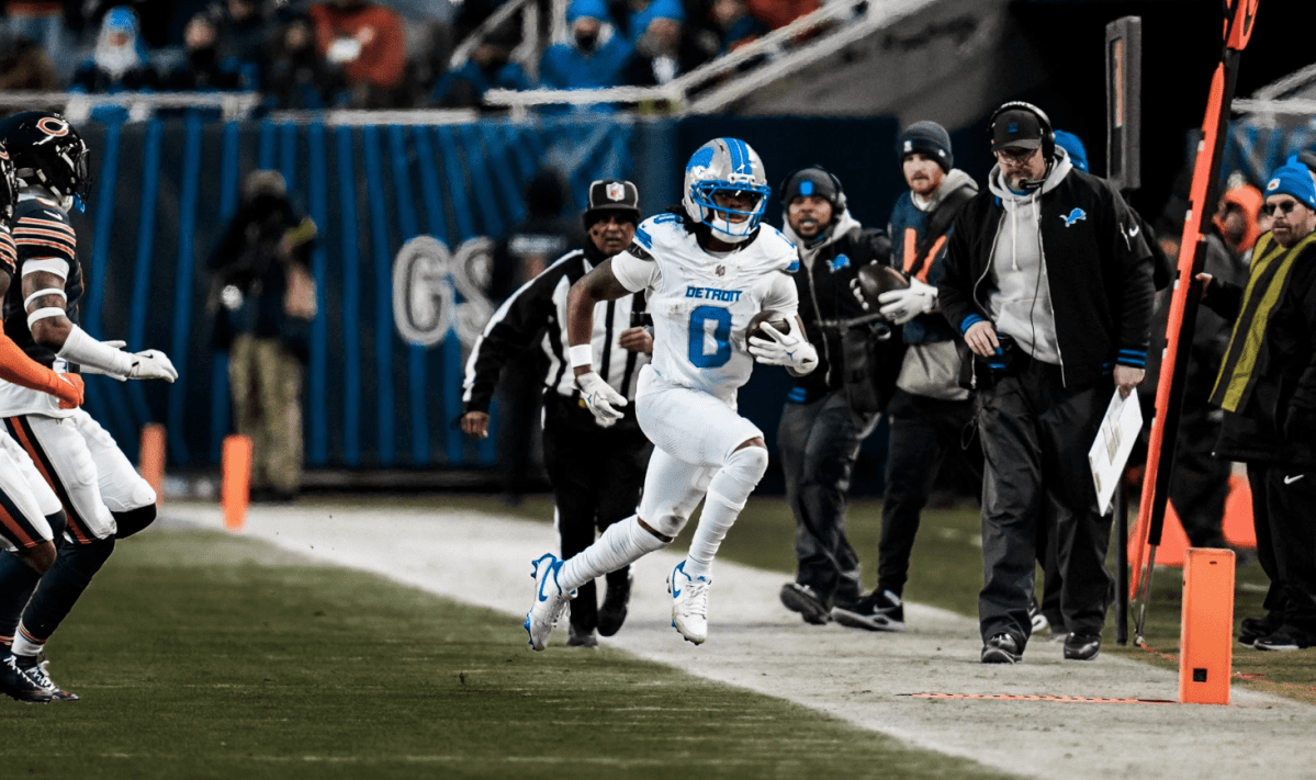 Detroit Lions RB Jahmyr Gibbs.